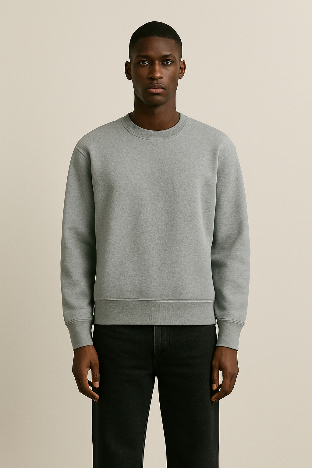 Ash Grey – Crewneck Sweatshirt