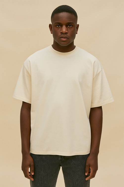 Bone Beige - Oversize T-shirt