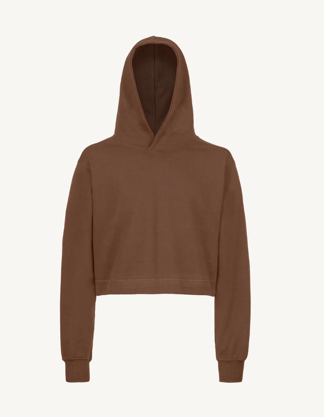 Cropped Hoodie - Espresso Brown