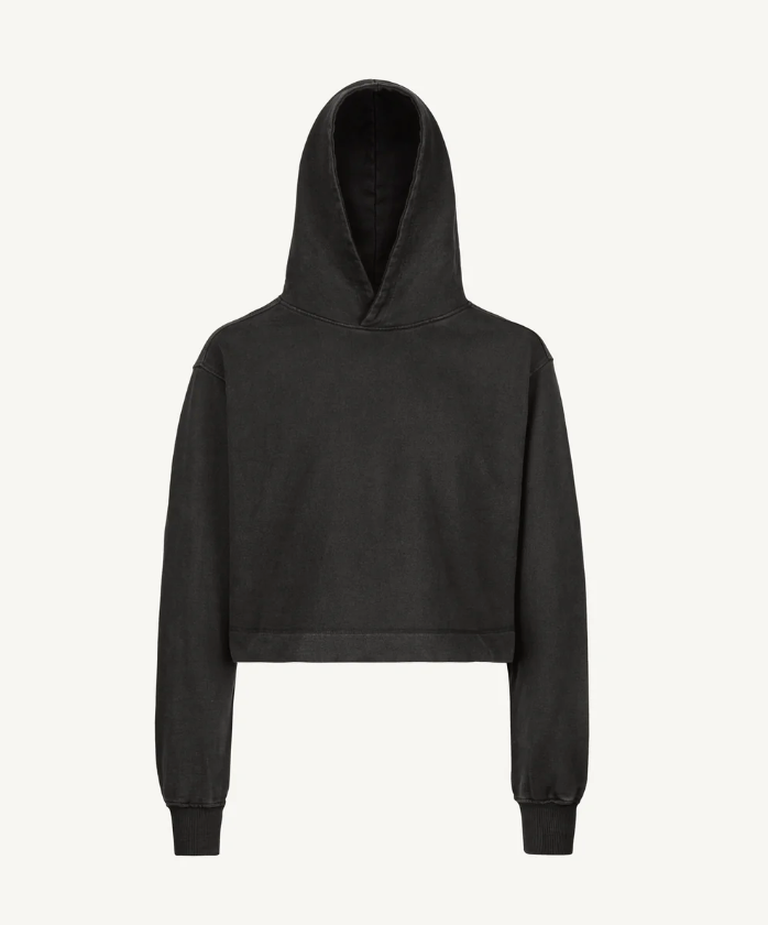 Cropped Hoodie - Black