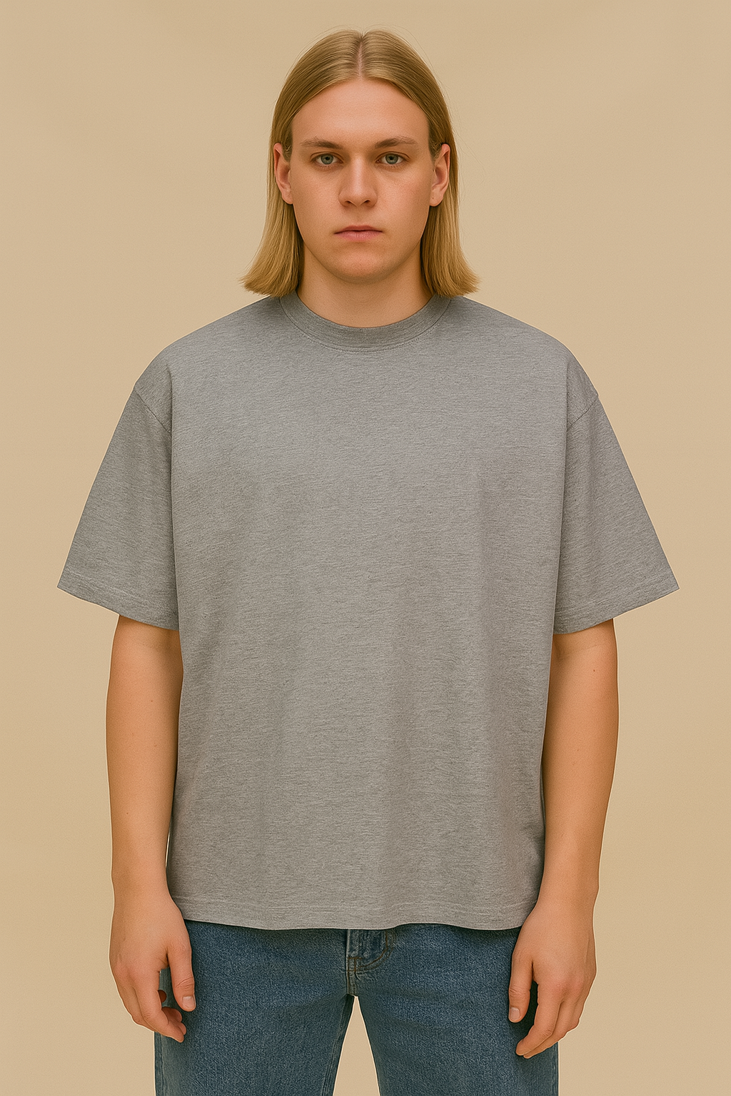 Ash Gray - Oversize T-shirt