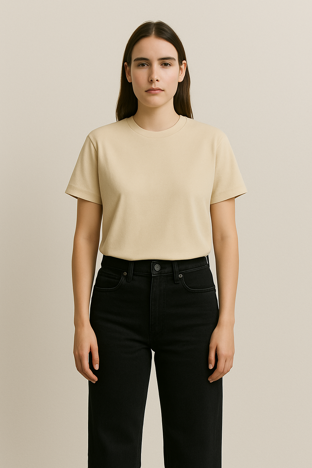 Regular T-shirt - Bone Beige