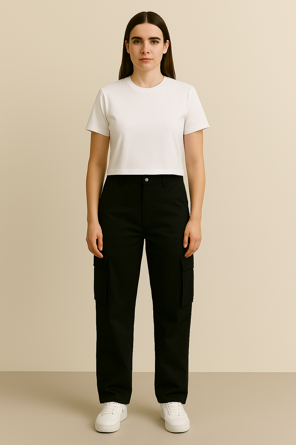 WP-CP-01 — Black Cargo Pant